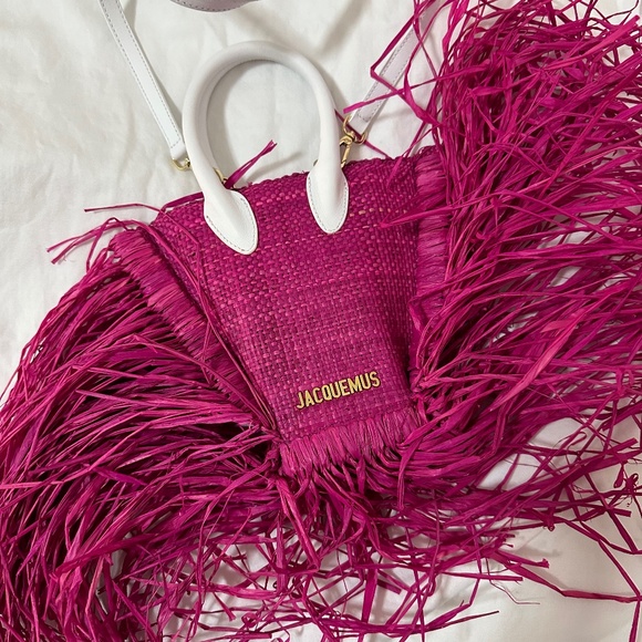 Le petit back raffia & leather tote